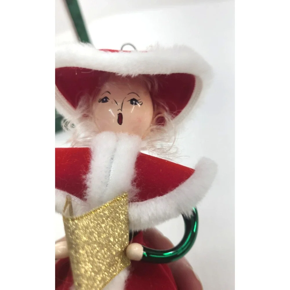 Mistletoe Magic Collection CAROLER European Style Glass Ornament: Hand Blown
